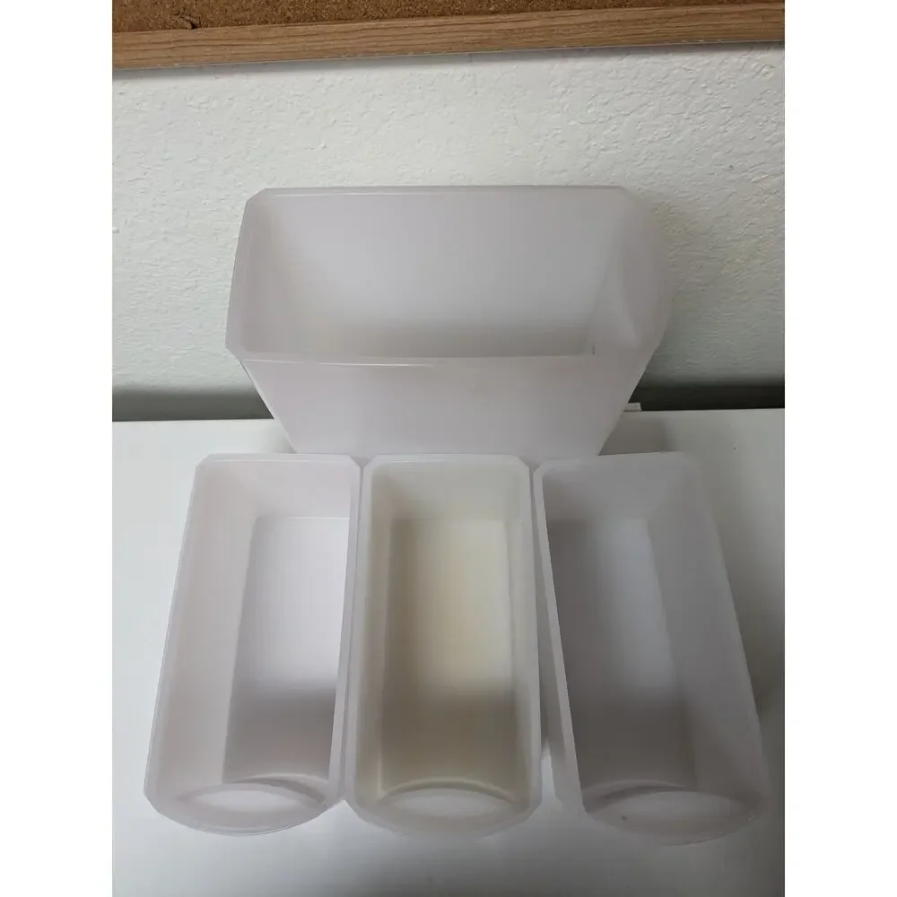 Tupperware Shelf Smart Pantry Storage Modular Containers Slim set of 6 with lids